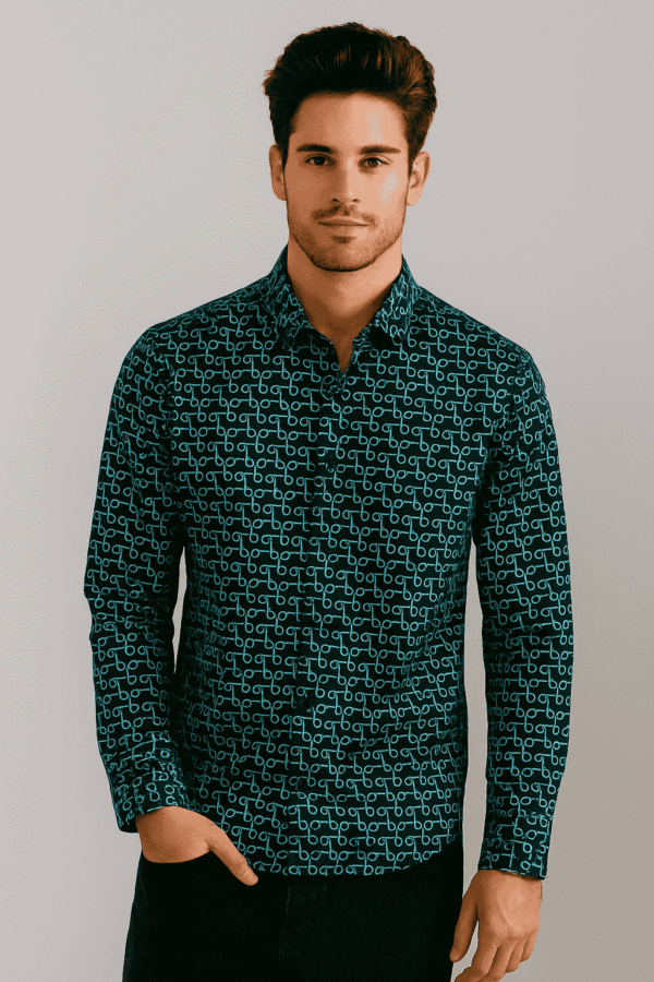 Balenciaga men’s printed shirt