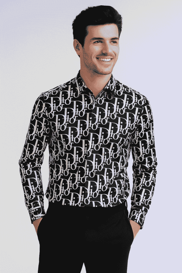 Dior men’s printed shirt