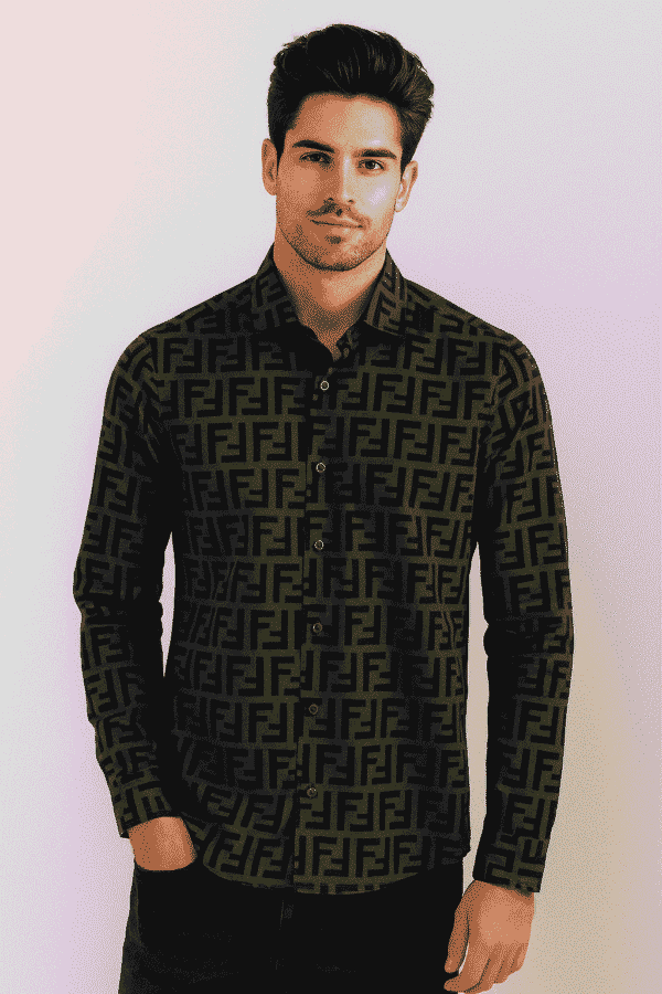 Fendi men’s printed shirt