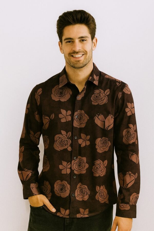 Midnight Rose Printed Shirt